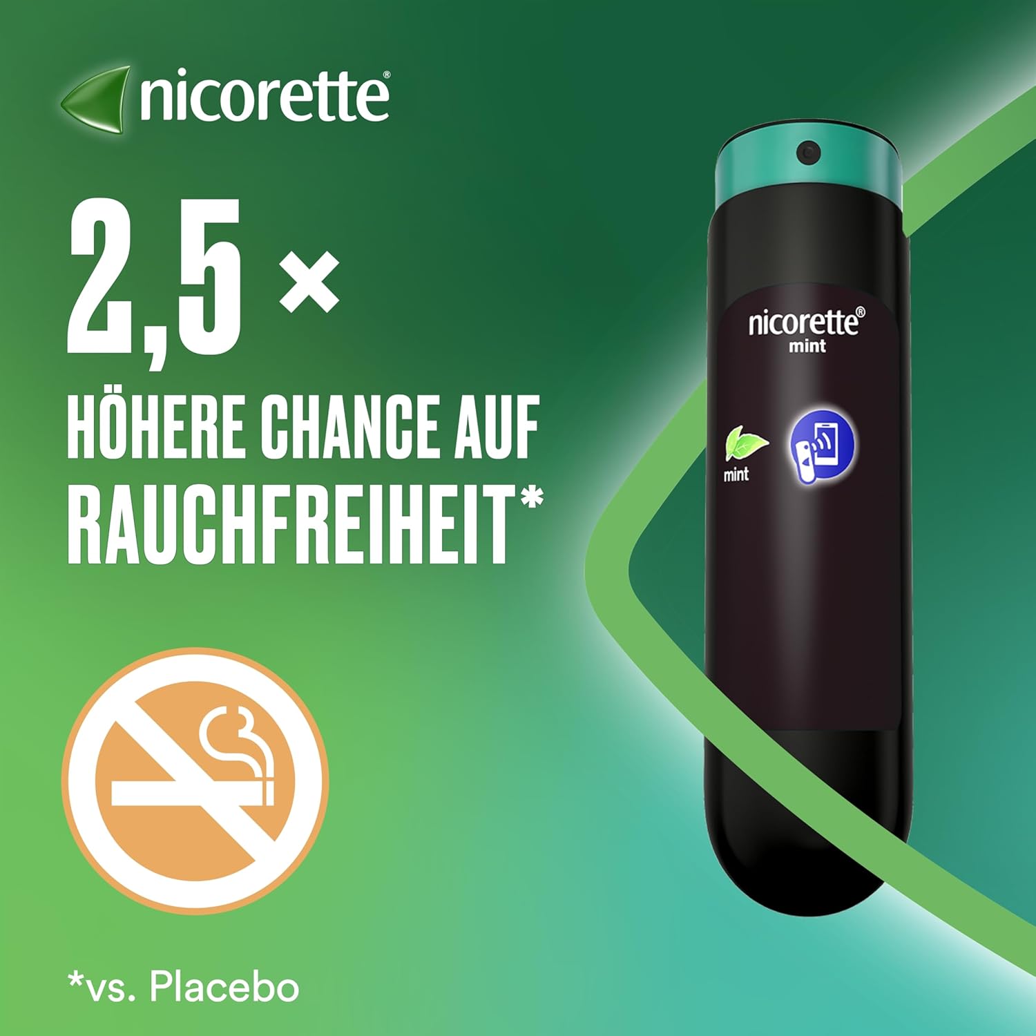 NICORETTE Spray mit minzigem Fruchtgeschmack – Rauchen aufhören mit Nikotinspray – 1 Spray ersetzt bis zu 150 Zigaretten – zur Raucherentwöhnung